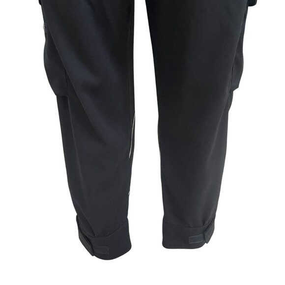 Ebossy Black Cargo Joggers Reflective Details Athleisure Urban Casual Gorpcore - Picture 5 of 13